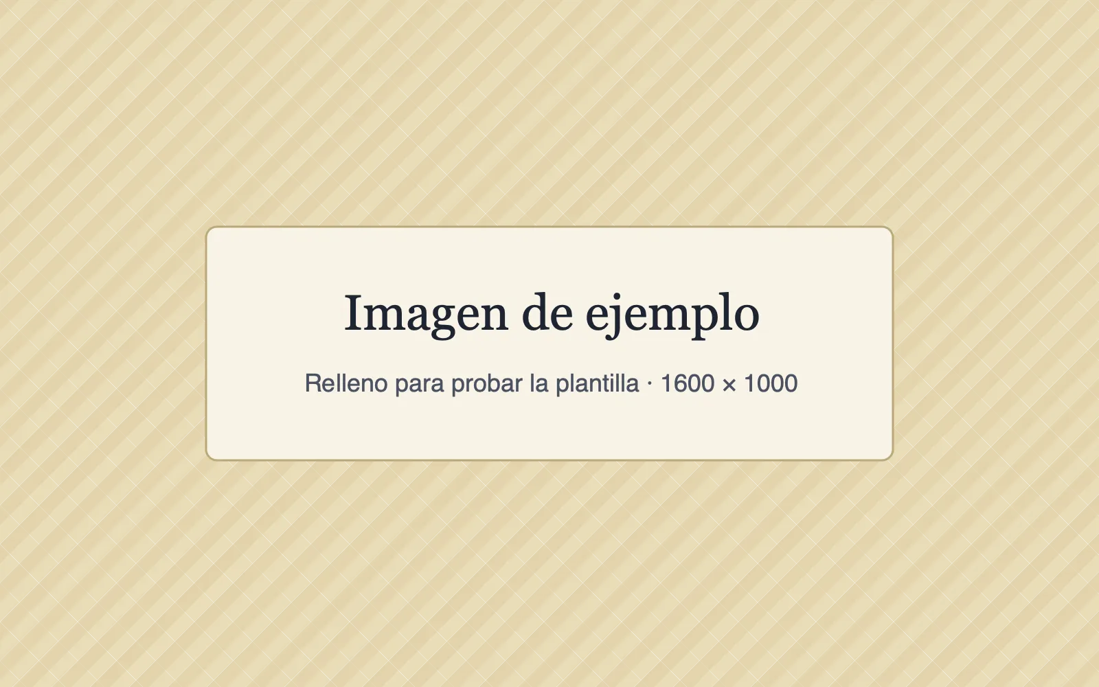 Imagen gris de relleno con el texto «Imagen de ejemplo»
